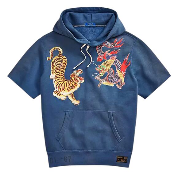 POLO RALPH LAUREN Fleece Graphic Hoodie S - Picture 1 of 11